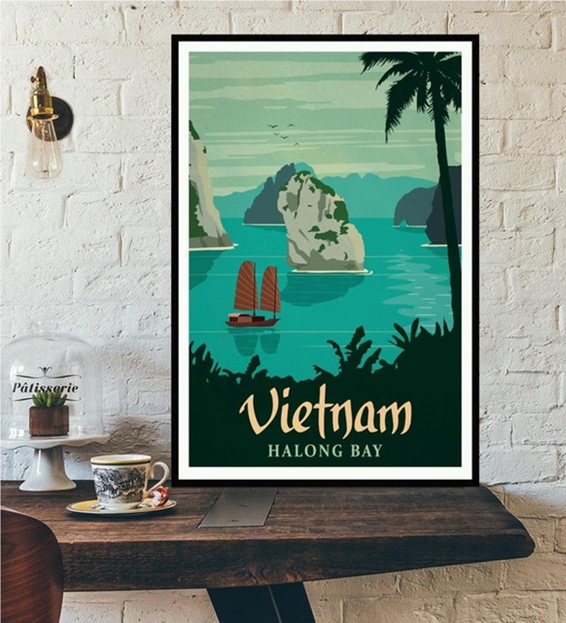 Travel Poster World Travel City Canvas Painting