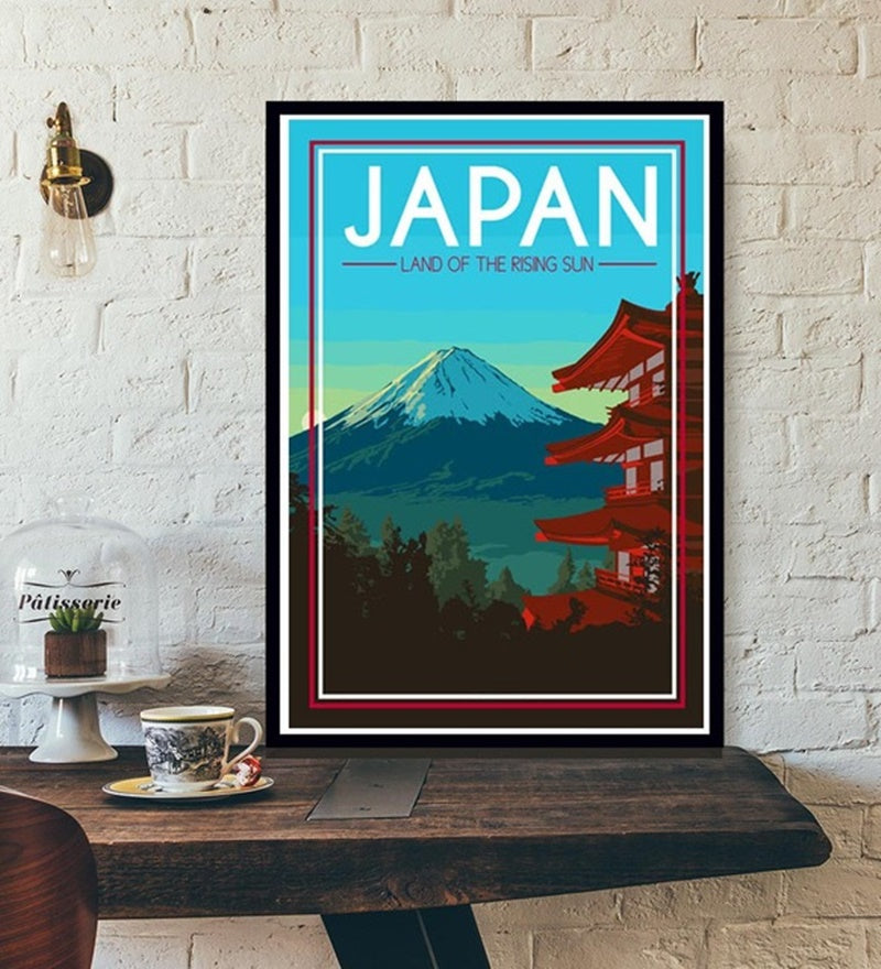 Travel Poster World Travel City Canvas Painting