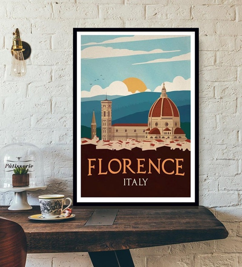 Travel Poster World Travel City Canvas Painting