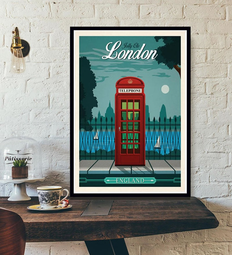 Travel Poster World Travel City Canvas Painting